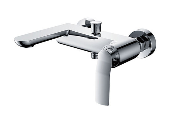 Eenvoudige kraan bad of douche mixer badkamer chroom messing kraan OEM