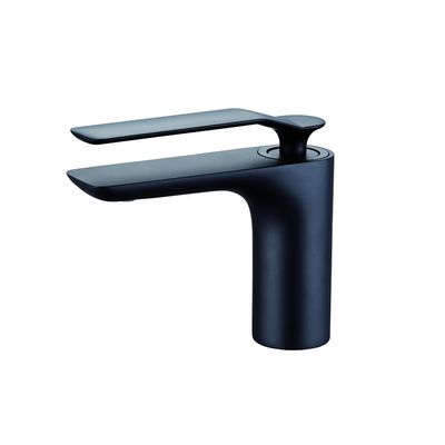 Koud en warm water OEM Bassin Mixer kraan Single Lever Badkamer Matt Zwart