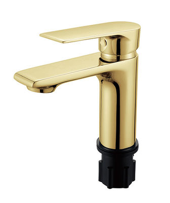 OEM Messing Gold Basin Mixer kraan Single Lever Badkamer Warm en koud water
