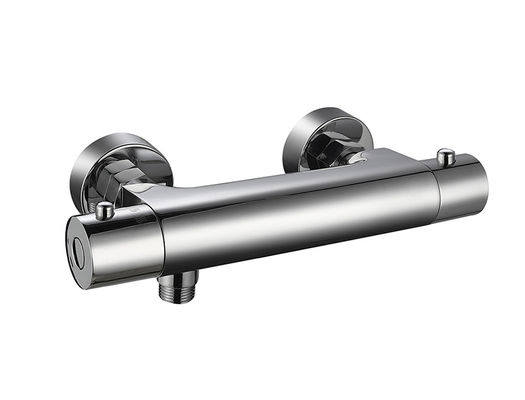 Thermostaïsche temperatuur verstelbare douche spoot Mixer Badkamer Chrome Kleur Messing kraan OEM Ronde klassieke