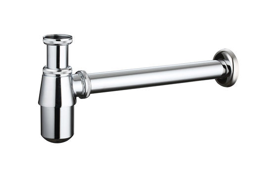 Messingflesspeld toilet badkamer afvoer sifon badkamer p-val buis voor wasbad chroom OEM