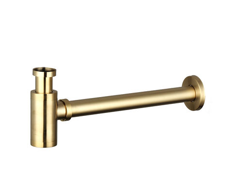 Gepoetst goud badkamer wasbak afval sifon badkamer wasbak drainer