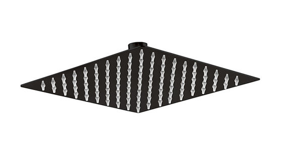 SUS304 roestvrij staal regenschuur vierkant mat zwart badkamer kolom 8 " 10 " 12 " OEM