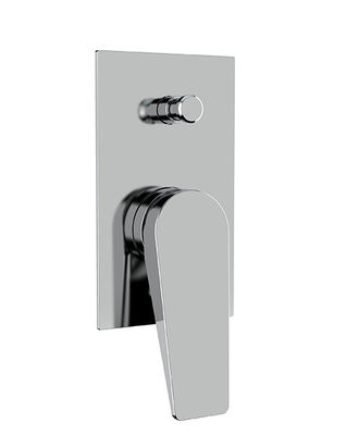 Eenvoudige hendel verborgen ingebouwde in de muur bad of douche mixer met omleidingsapparaat badkamer chroom messing regenkraan OEM