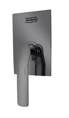 Eenvoudige hendel verborgen in de muur ingebouwd in bad douche mixer diverter pistool metaal badkamer messing kraan regen douche handshower