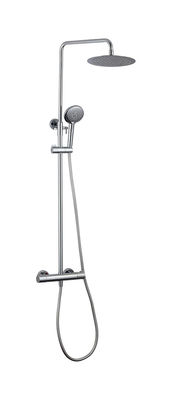 Temperatuurverstelbare thermostatische kranen Douche blootgestelde mengkolom Set Chroom Messing
