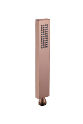 Messing microfoon handshower hand douche voor douche kolom roos gouden badkamer silicium spuitstuk gemakkelijk schoon vierkant OEM