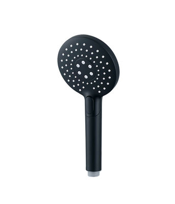 ABS kunststof 3 functie handshower hand douche voor douche kolom mat zwart badkamer silicium mondstuk rond gemakkelijk schoon OEM