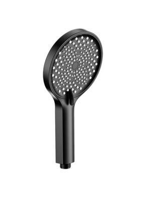 ABS kunststof 3 functie handshower hand douche kolom zwart badkamer nieuwe vloeibare silicium mondstuk rond makkelijk schoon OEM