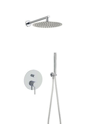 Ronde klassieke chroom OEM regen douche mixer kraan verborgen in de muur