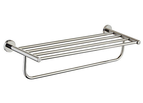 Gepolijste chroom dubbel ronde handdoek bar plank Sus304 Project Hotel Home