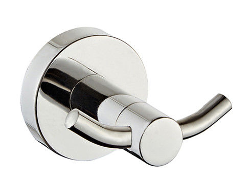 Wandmontage Badkamer Accessoires SUS304 Double Robe Hook gepolijst chroom clssical rond ontwerp OEM ODM