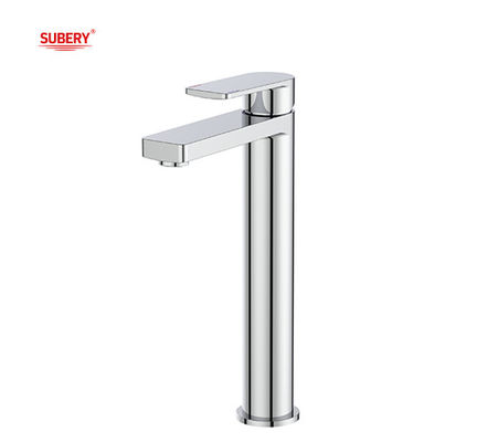 Chroom Messing Hoog Bassin Mixer kraan Single Lever