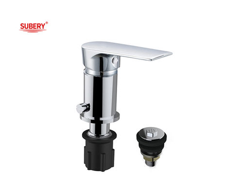 Zink handvat badkamer Chrome waterkraan enkel hefboom