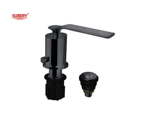 Badkamer Single Lever Bidet Ducha Mixer Zink Handle Matt Zwarte kraan