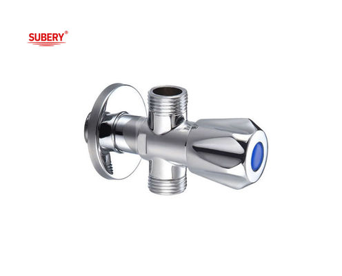 Triangle Brass T Valve G1/2" Thread Brass Body Brass Handle OEM Voor Toilet