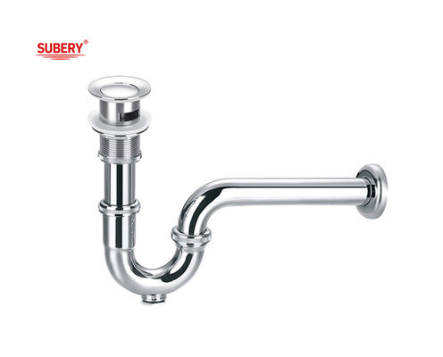 Messing fles valoverloop Pop Up Wasbecken Drainer Chrome OEM
