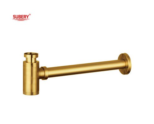 Zinkflesspel Badkamer Wasbecken Drainer Sifon Badkamer Wasbecken Gepoetst TI-Goud OEM