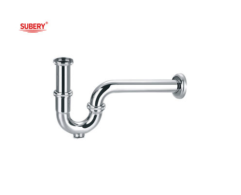 Messing toilet wasbak drainage fles val sifon badkamer p-val pijp voor wasbak chroom OEM