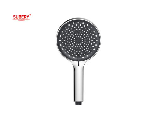 ABS plastic 3 functie handshower hand douche kolom chroom badkamer nieuwe vloeibare silicium mondstuk rond makkelijk schoon OEM