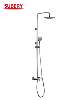 Chroom Messing Thermostatische kranen OEM Ronde regendouche Handdouche Temperatuur verstelbaar