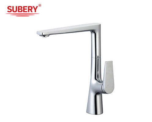 Koud en warm OEM keuken wastafval kranen Chrome Messing Single Lever
