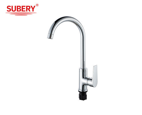 Chroom Messing Koud En Warm OEM Keuken Wasbak Mixer kranen Single Lever