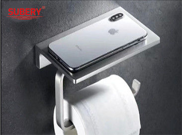 SUS304 Wandgebouwde weefselhouder met telefoonplank