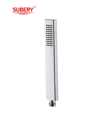 Messing microfoon handshower hand douche voor douche kolom badkamer silicium spuitstuk gemakkelijk schoonmaak vierkant OEM