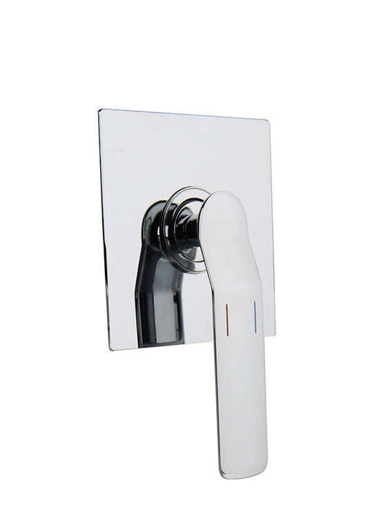 Eenvoudige hefboom verborgen in de muur bad of douche mixer badkamer chroom messing kraan OEM
