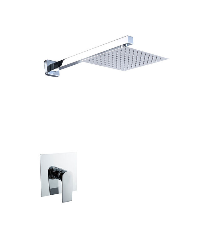 Single Lever Verborgen In-Wall Bad Of Douche Mixer Chome Badkamer Messing kraan Koud En Warm Headshower OEM