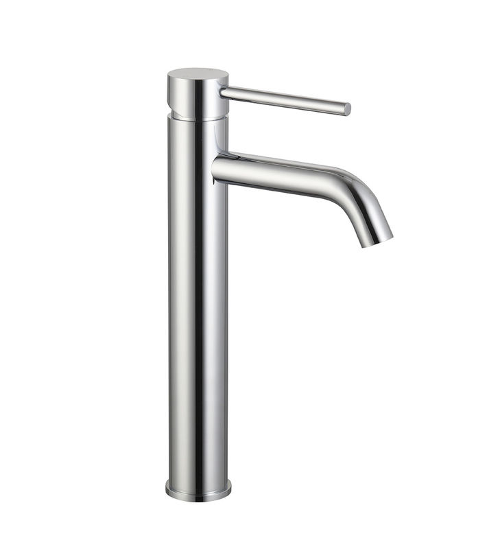 Single Lever High Basin Mixer kraan Badkamer Chroom Messing Long Handle Warm en koud water kraan