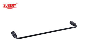 Zink Single Towel Bar mat zwart Holder Badkamer Accessoires mat zwart OEM Ronde