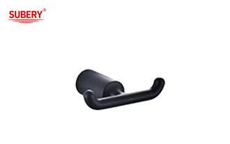 Wandmontage Badkamer Accessoires Zink Dubbele Robe Hook Chrome Kleur