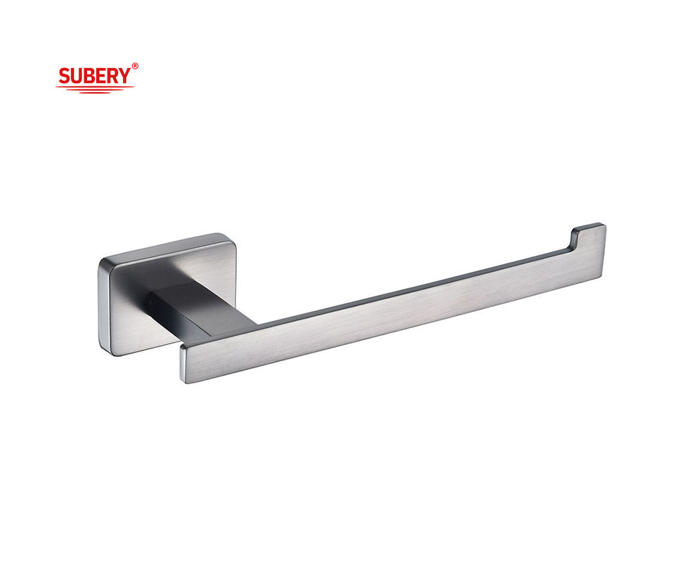 Zink wand gemonteerd badkamer accessoires enkel toilet rollen papier houder pistool metaal clssical rechthoekig ontwerp OEM ODM