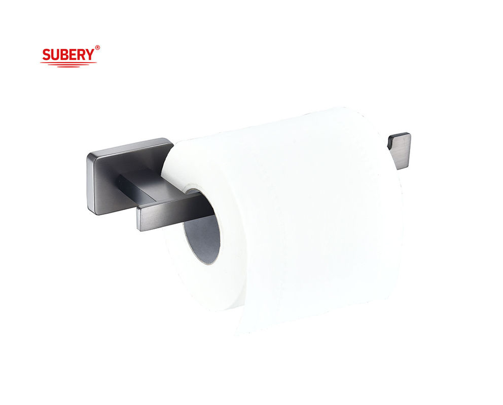 Zink Badkamer Single Toilet Roll Paper Gewerenhouder metaal Kleur OEM Zink Basis rechthoekig Design klassiek