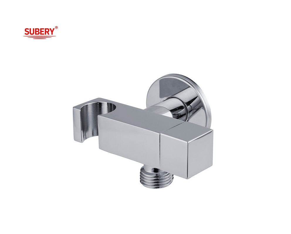 Brass Shattaf Holder Valve Handle Bidet Douche Sprayer Holder Badkamer Toilet Chrome Vierkante OEM
