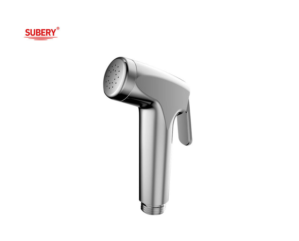 ABS Plastic Shattaf Set Handle Bidet Handshower Douche Sproeier Hoofd Handvat Schoon Badkamer Toilet Chrome OEM