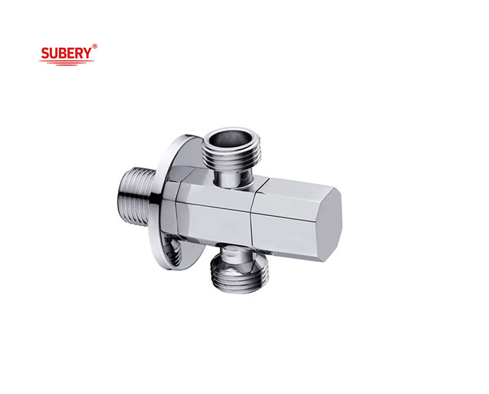 G1/2" draad driehoek Messing T-klep Messing lichaam Messing handvat OEM Voor toilet