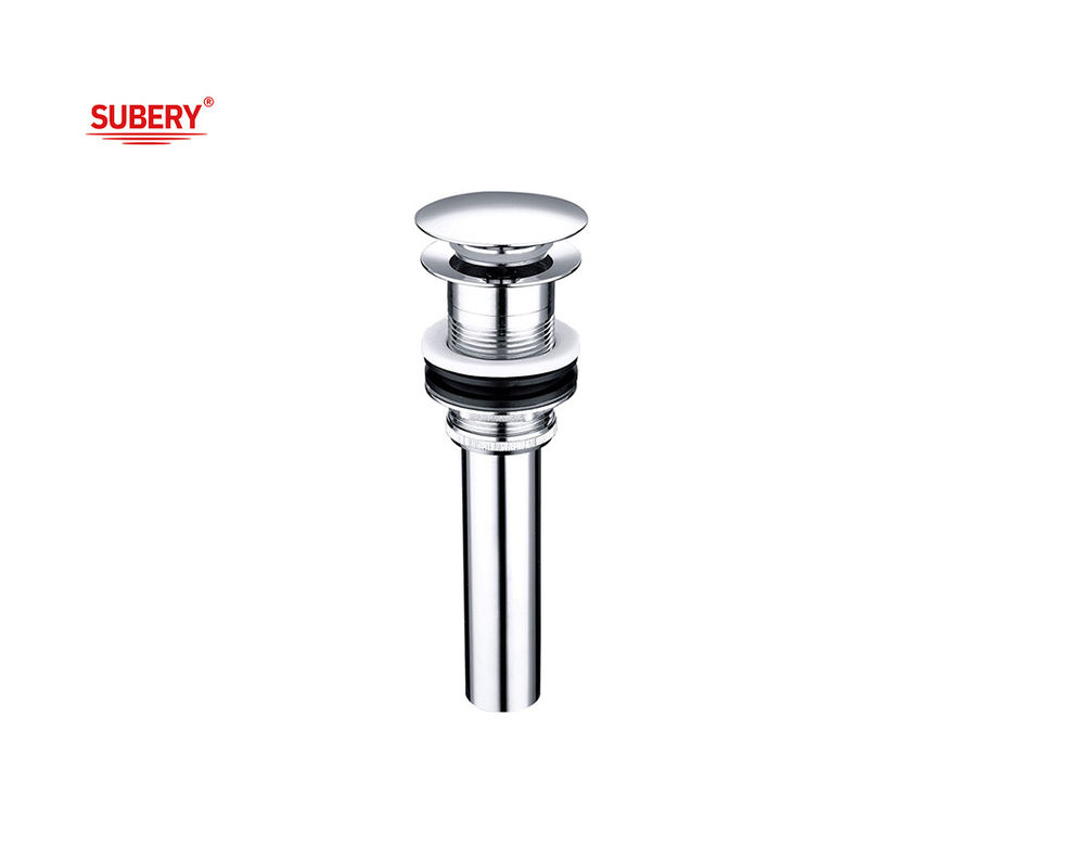 Wc-afval Chrome OEM Pop Up Drains Messing voor wasbakken met buisstop