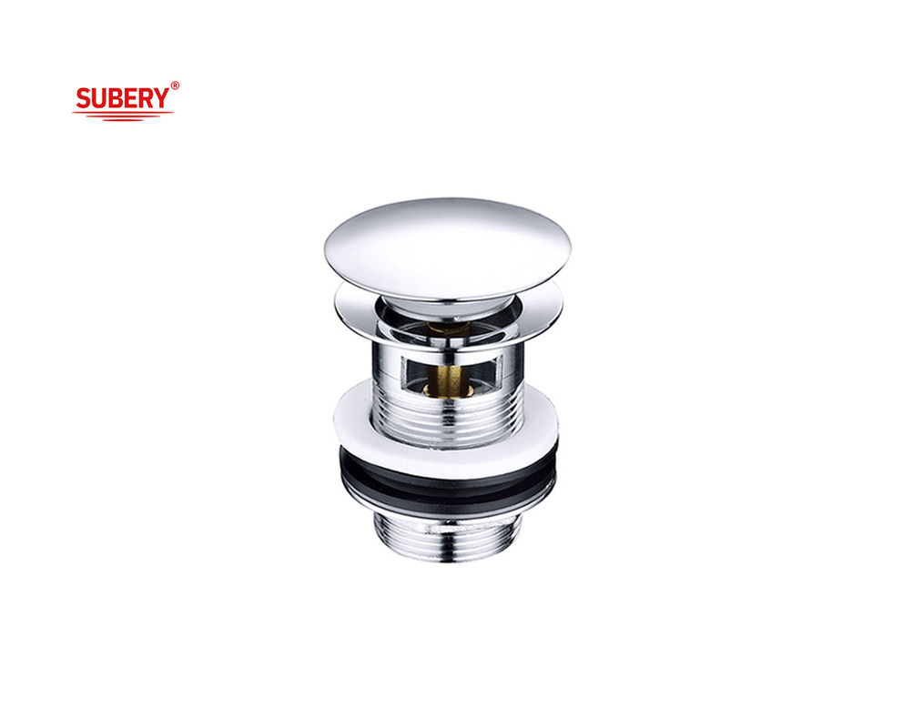 Chroom OEM Messing Wasbecken Drainer Met Overloop Stop Vanity Waste Drain Pop Up Vessel Drain Toilet Wasbecken Waste