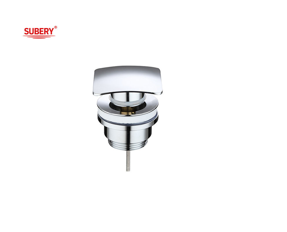 Messing wasbak afvoer drainage vierkant dop dop vanity afval afvoer vat pop-up afvoer toilet wasbak afval chroom OEM